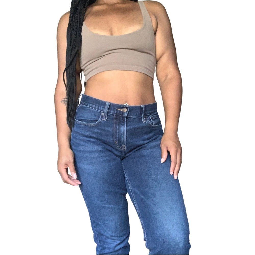High Rise Blue Jeans